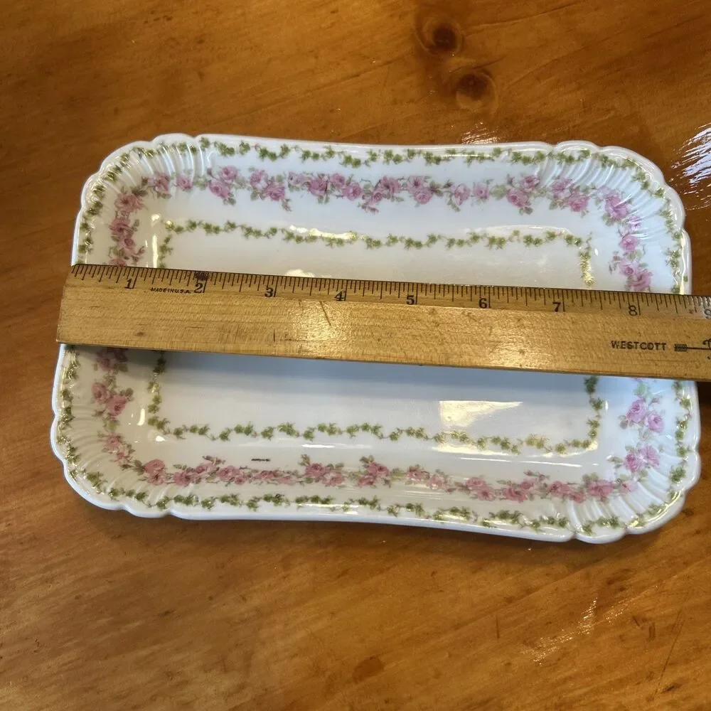 Cottagecore French Chic Floral GDA Limoges Porcelain Tray-Hotel Hillman, AL - Picture 6 of 8